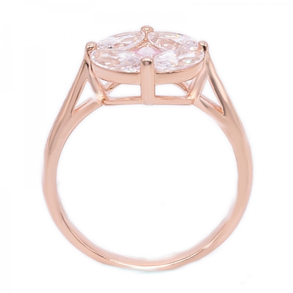 Sterling Rose Gold Plated 925 Ring 