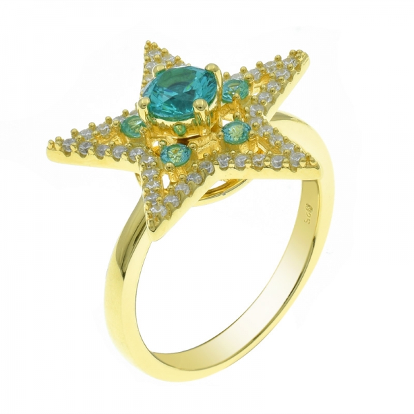 925 Silver Fancy Star Ring For Ladies 