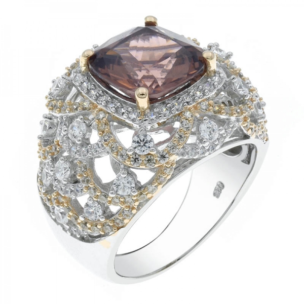 925 Sterling Silver Charming Paraiba Filigree Ring 