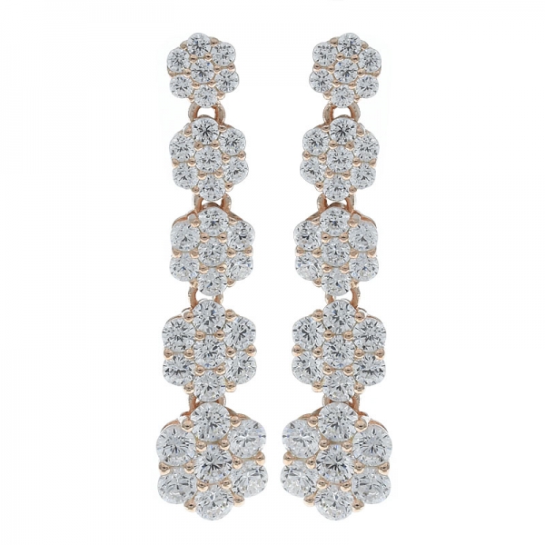 China 925 Sterling Silver Composite Earrings 