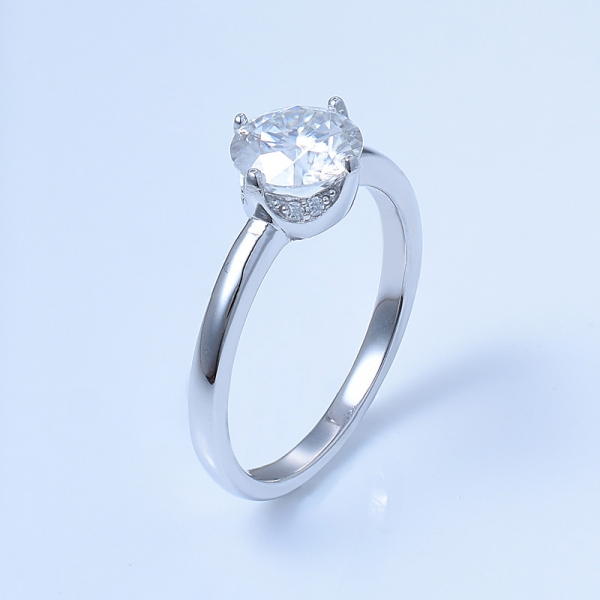 925 Sterling Silver Engagement Solitaire Ring For Ladies 