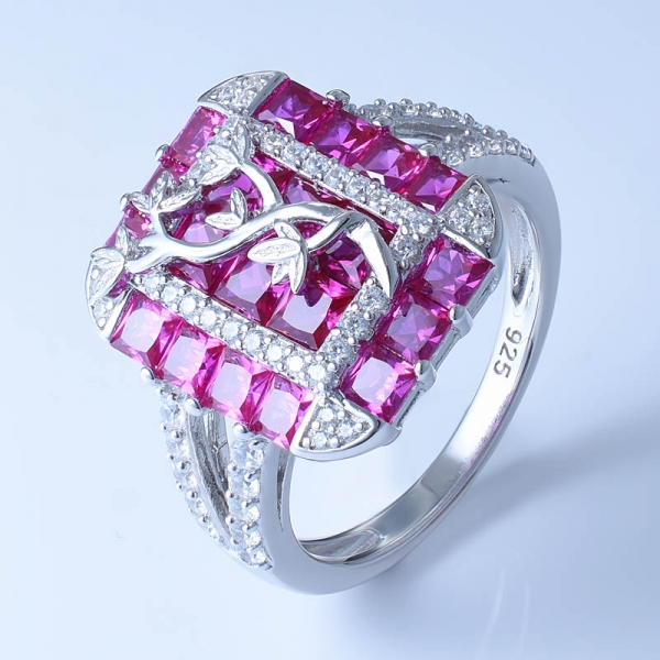 925 Sterling Silver Women Ring With The Beautiful Pattern 