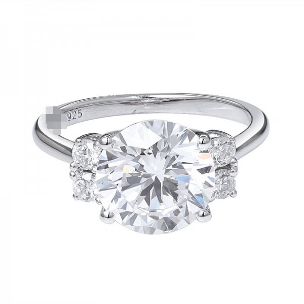 3.0 ct Brilliant Round Cut Highest Quality Moissanite Bridal Ring 