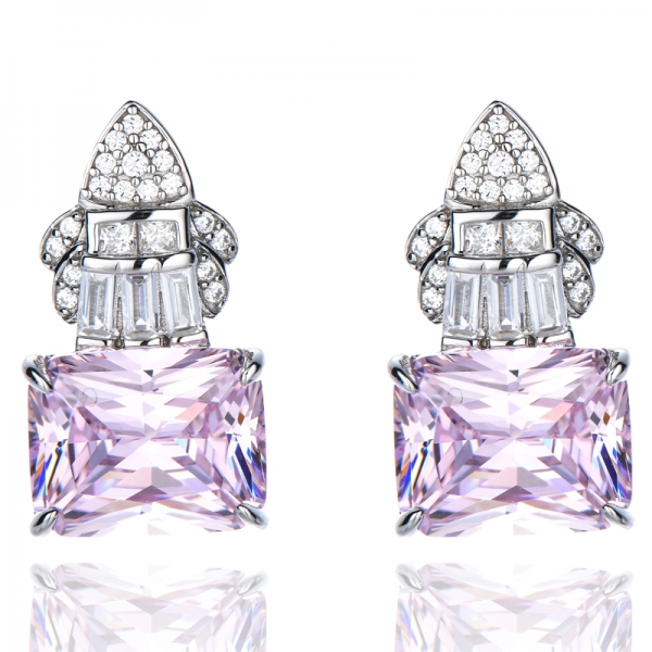 Fancy Light Pink Diamond Earrings Elegant and Delicate Earrings for Women 