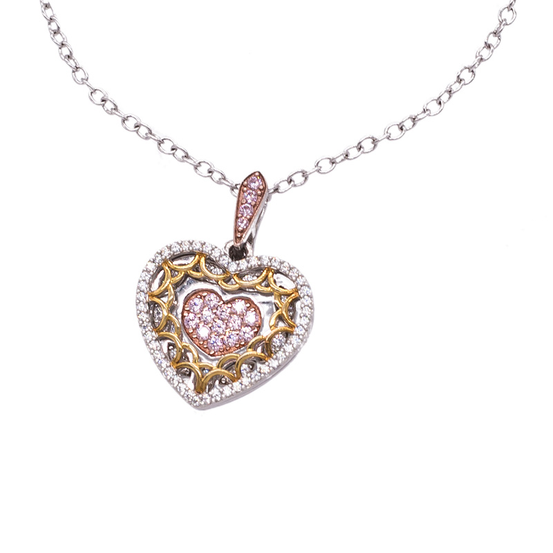 925 silver heart necklace