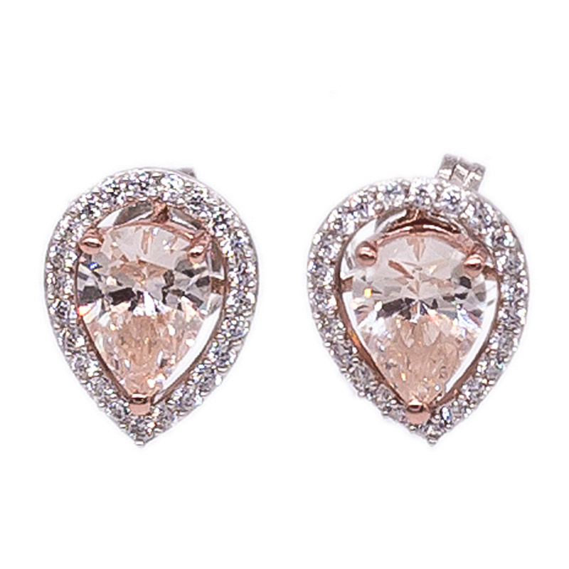 Morganite Stud Earrings