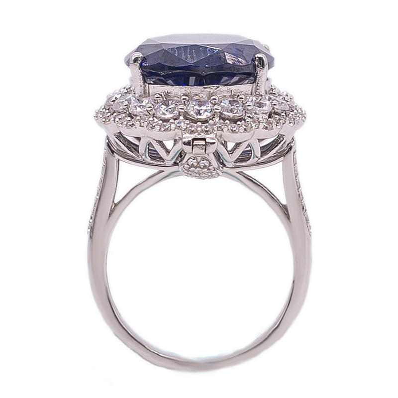 tanzanite silver ring