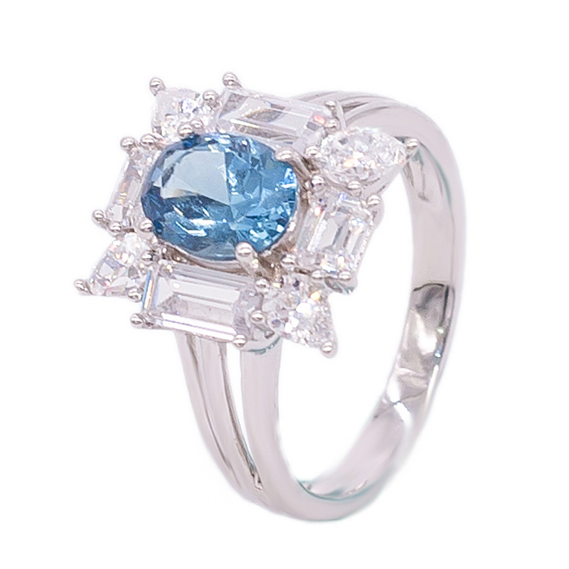 blue diamond ring