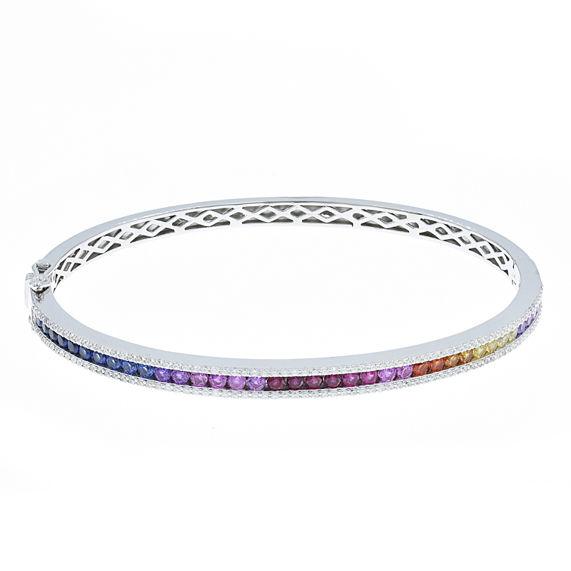 925 rainbow bangle