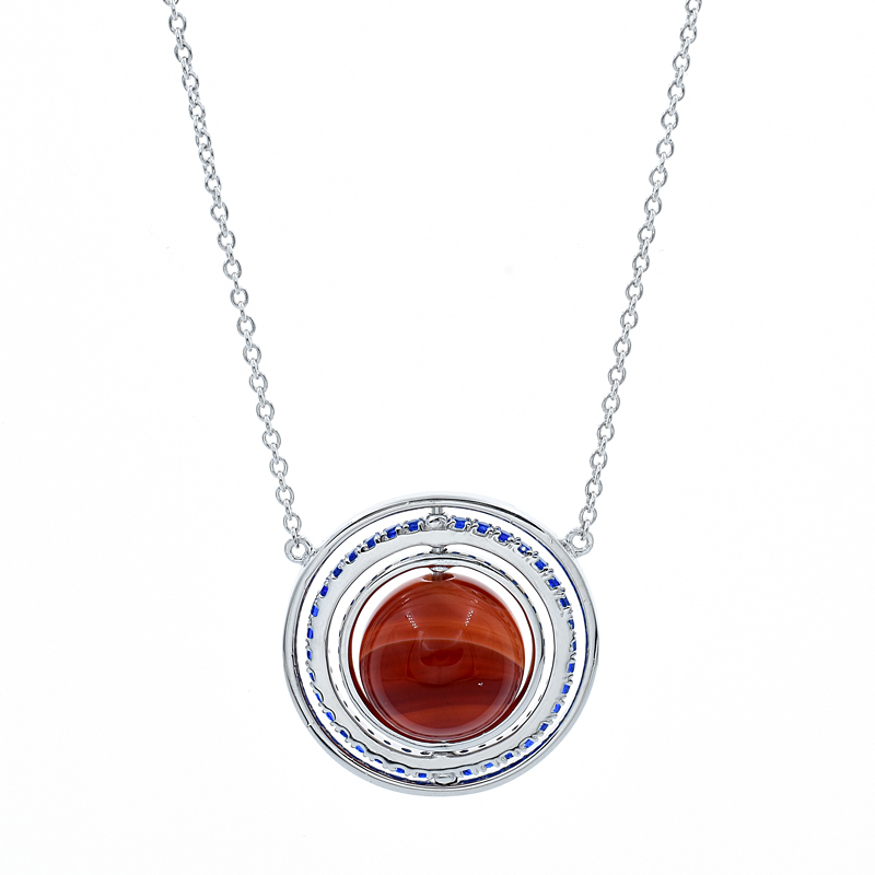 Silver Carnelian Necklace