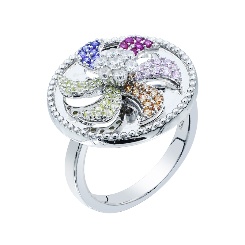 silver windmill ring 
