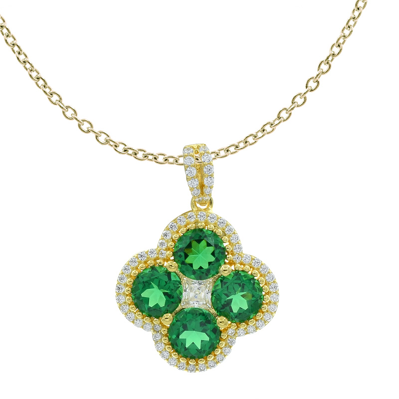 Women Subtle 4 Leaf Clover Pendant