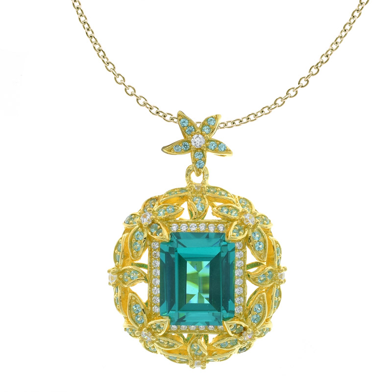 Refined Elegant Paraiba Ladies Pendant