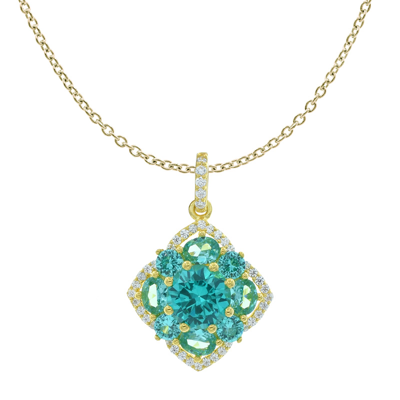 Women Refined Elegant Paraiba Pendant