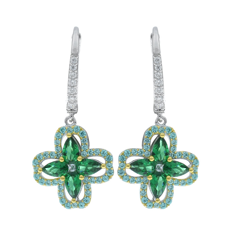 Ladies Stylish 4 Leaf Clover Earrings