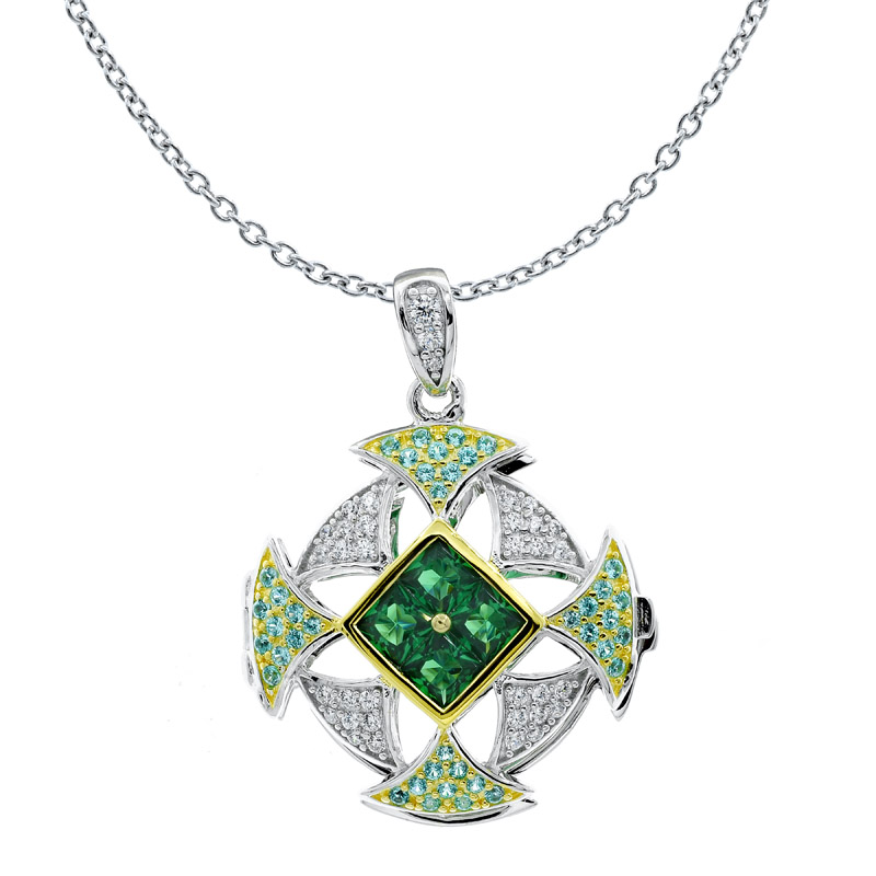 Women Green Nano Pendant Locket