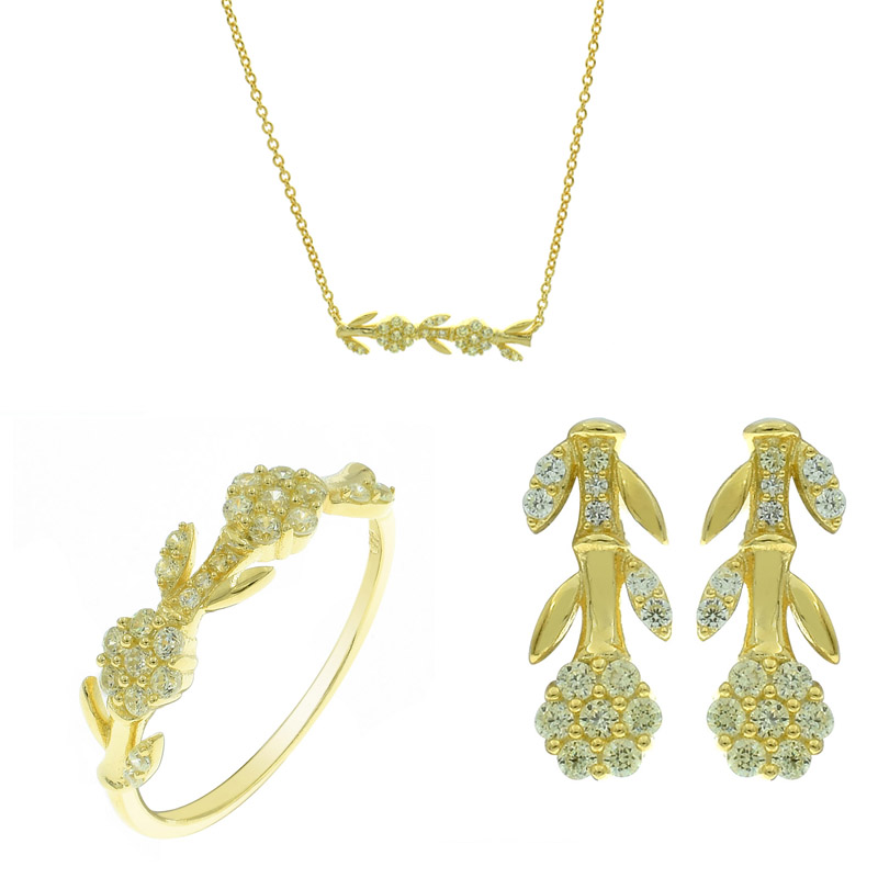 Women Flower Shape Jewelry Set