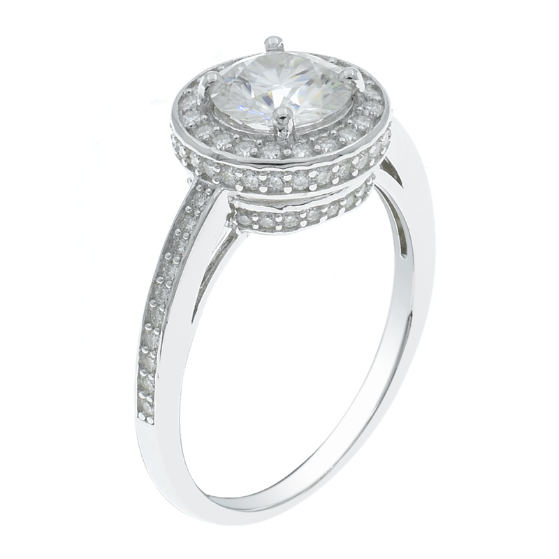 Women Fabulous Solitaire Halo Ring