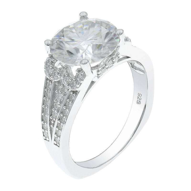 Dazzling White CZ Silver Women Ring