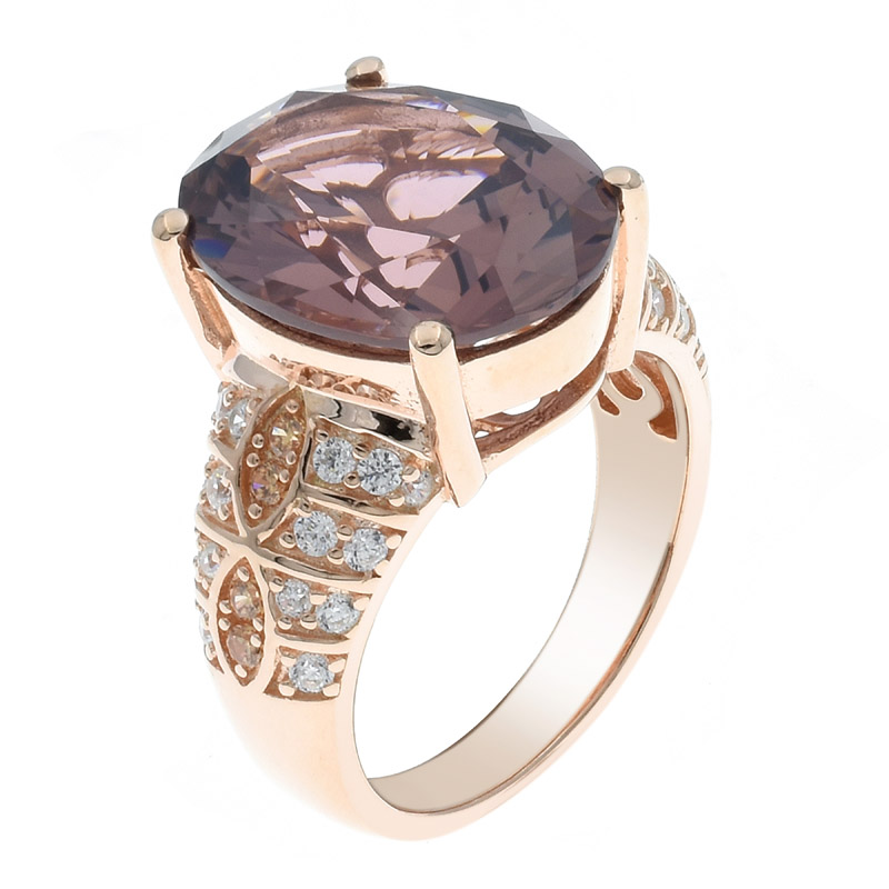 Women Morganite Nano Dramatic Elegance Ring