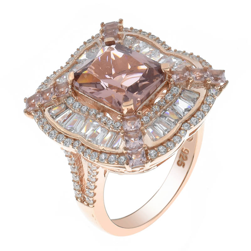 Graceful Morganite Nano Ring For Women