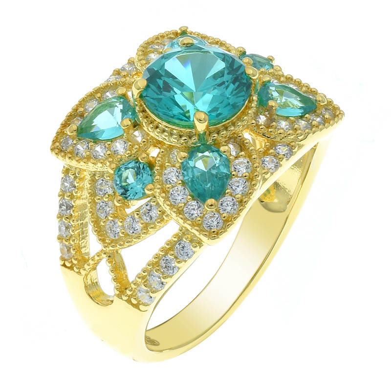 Women Modern Elegance Paraiba Ring