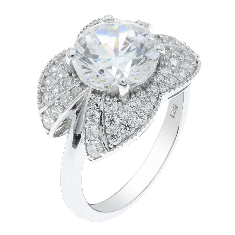 Women Luminous White CZ Ring