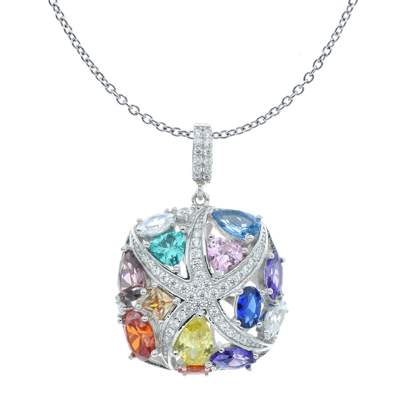 Wholesale Women Multicolor Stones Pendant