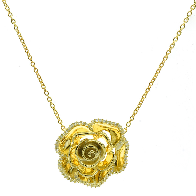 Wholesale Women Rose Pendant