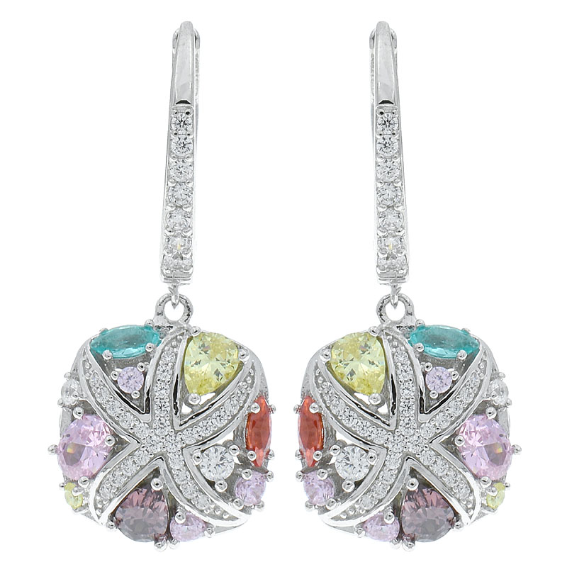 Wholesale Women Multicolor Stones Earrings