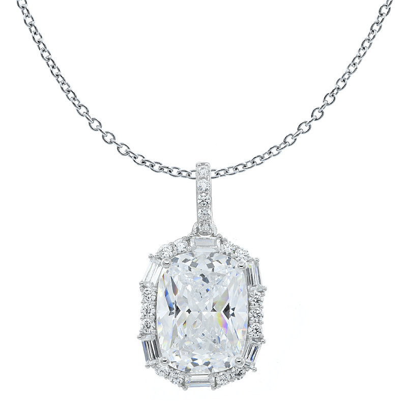 White CZ Pendant Women Jewelry