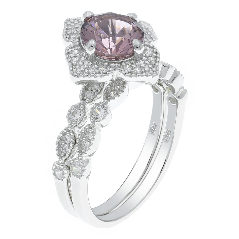 Women Detachable Ring With Morganite Nano