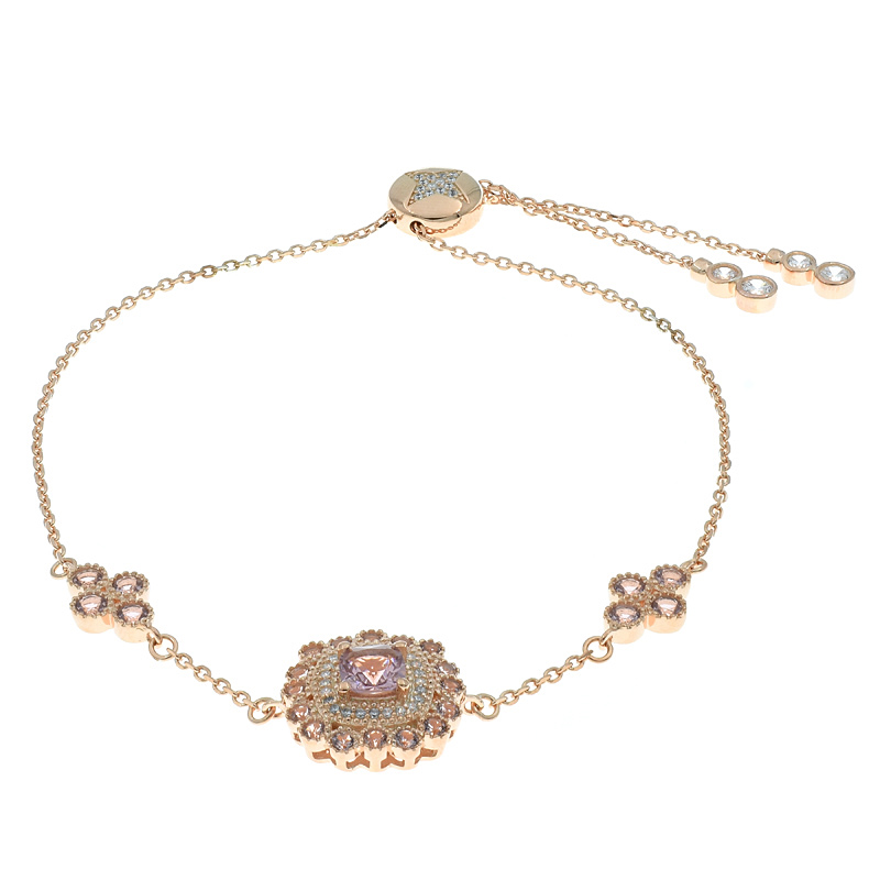 Women Morganite Nano Bolo Bracelet