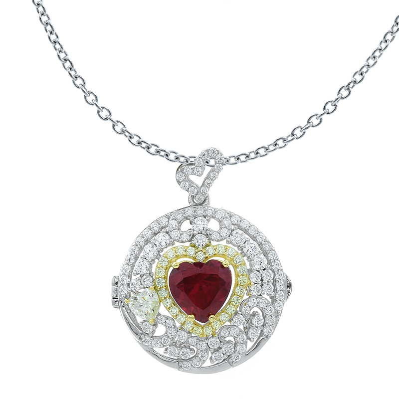 Women Locket Filigree Pendant