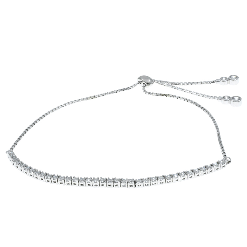 925 Tennis Bolo Bracelet For Women