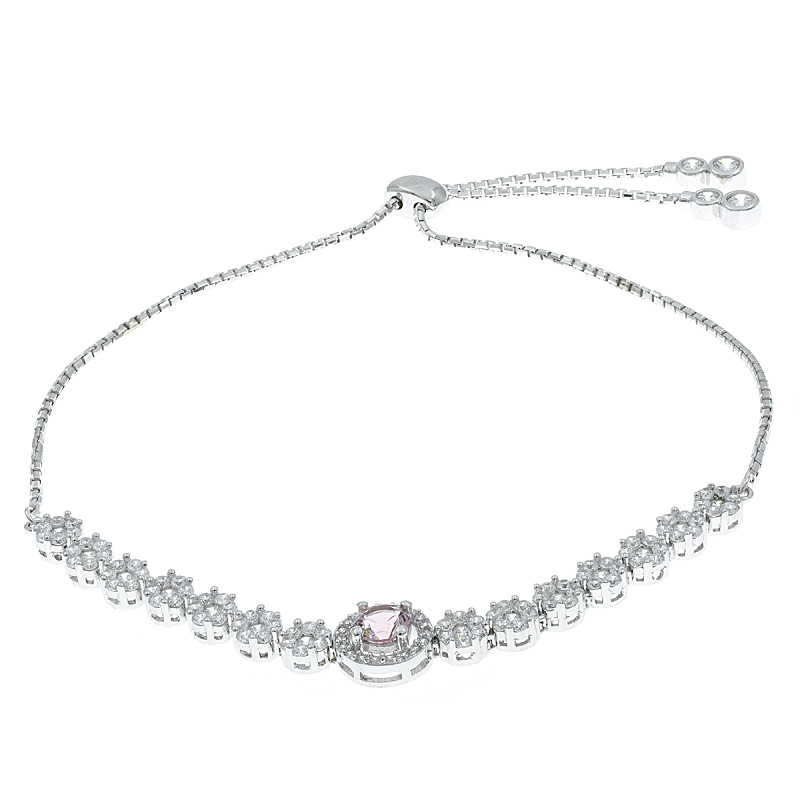 Exquisite Morganite Nano Bolo Women Bracelet