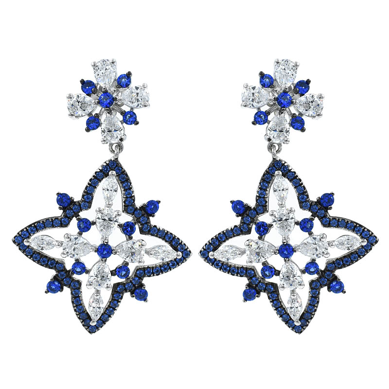 Women Four Point Star Earrings Jewelry