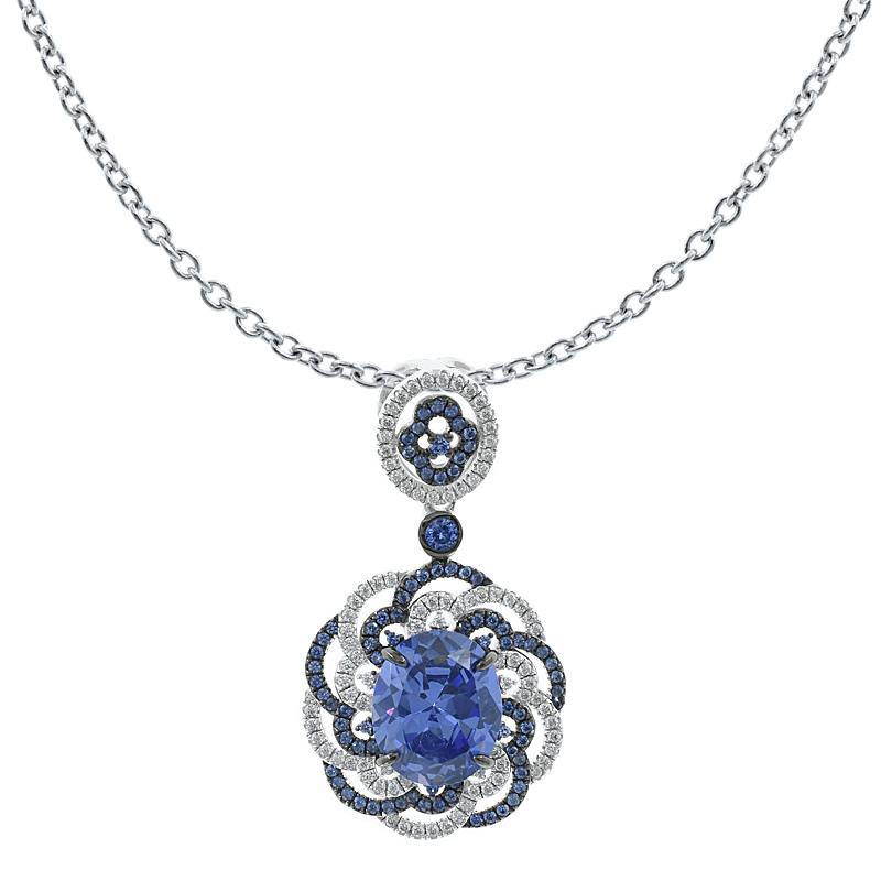 China Women Tanzanite CZ Pendant