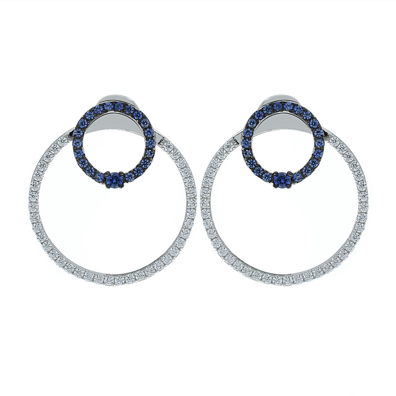 Women Double Hoop Earrings