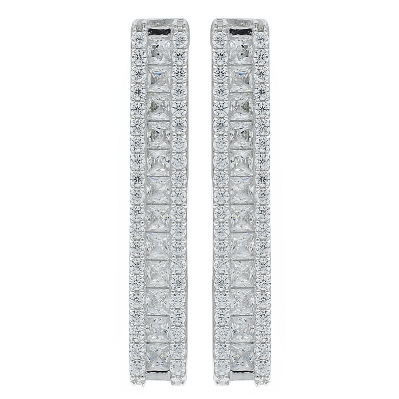 Unique Handmade Women Earrings In Rhodium Plating
