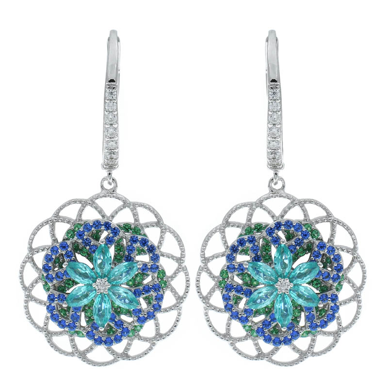 Women Filigree Spinning Earrings