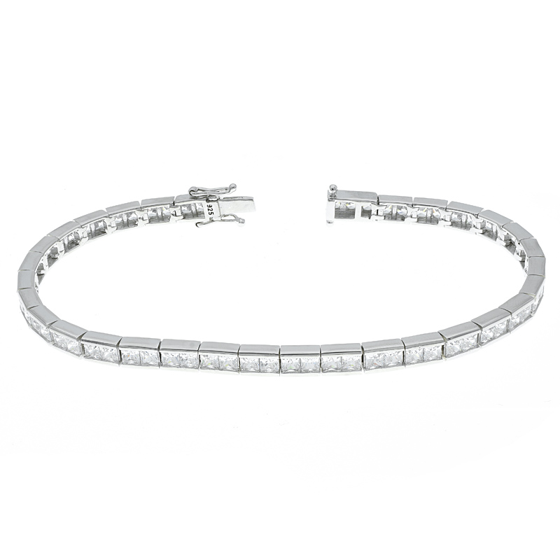 Women Tennis Bracelet With Clear Stones