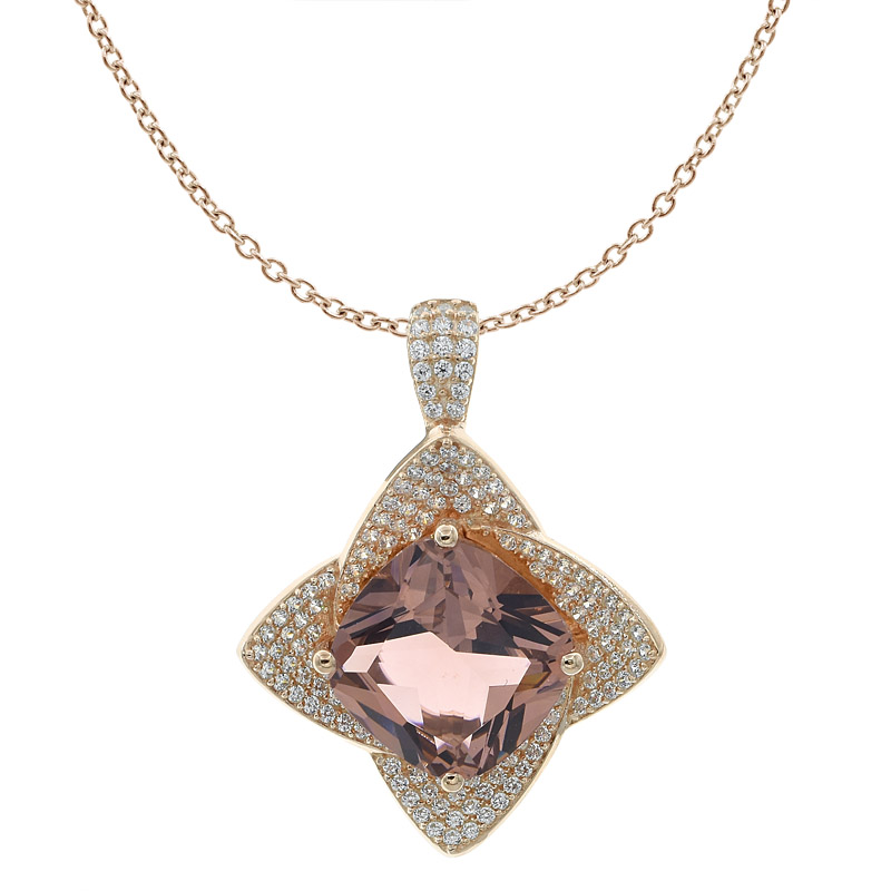 Morganite Nano Women Jewelry Pendant