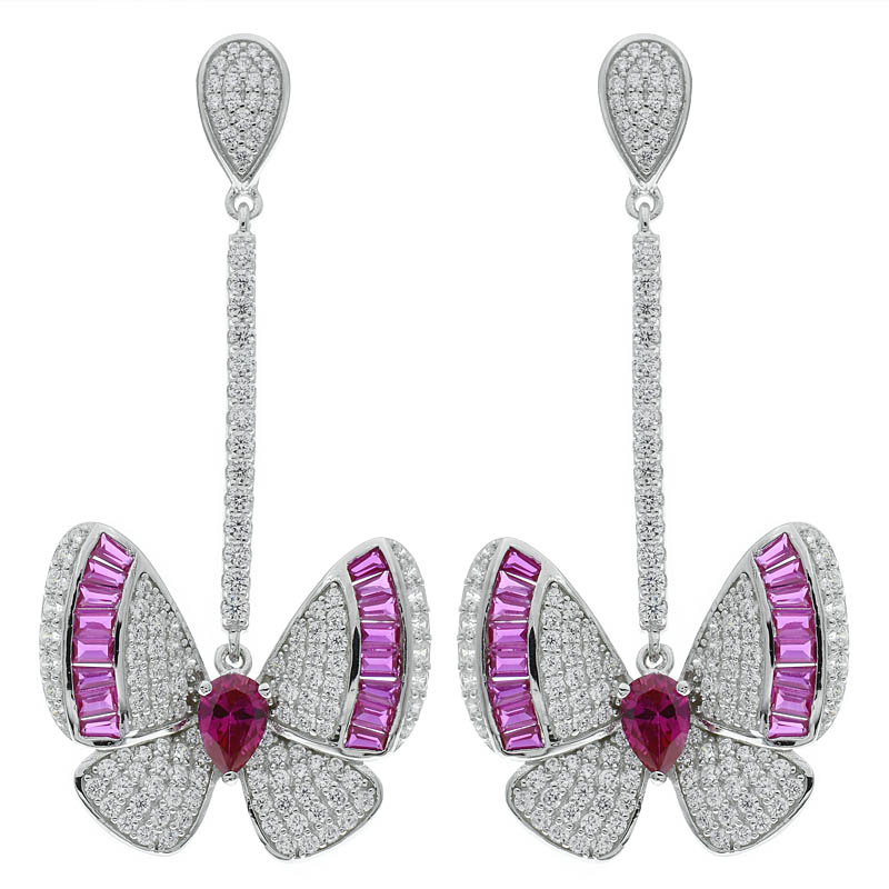 Women Butterfly Drop Earrings