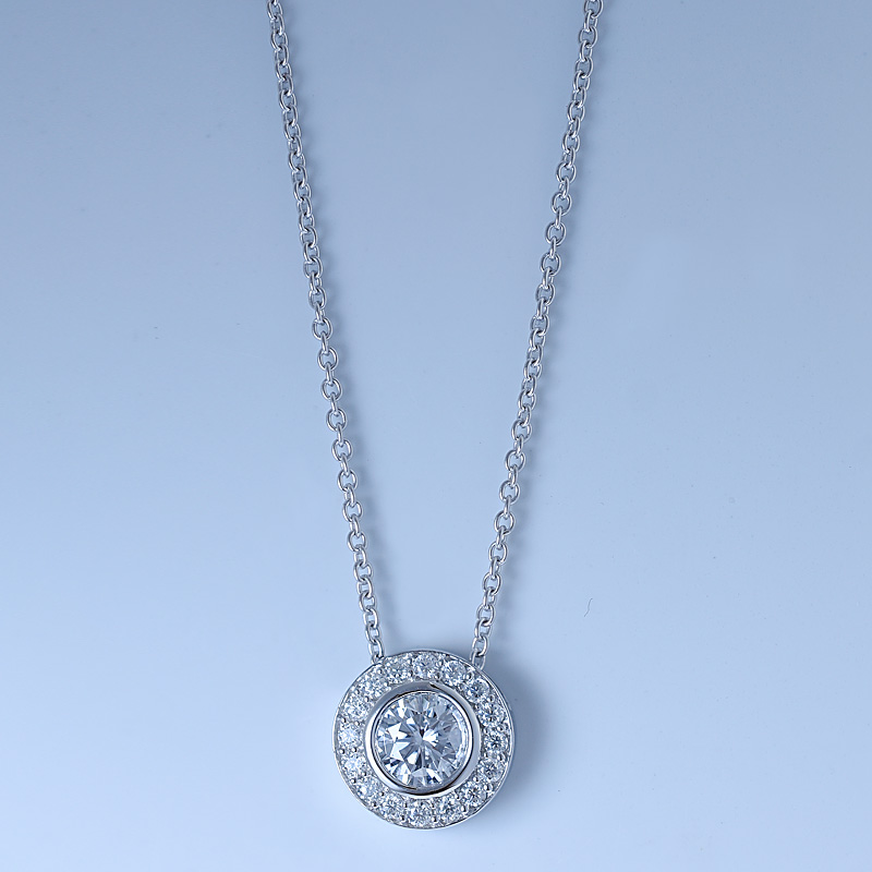 Halo Diamond Necklace