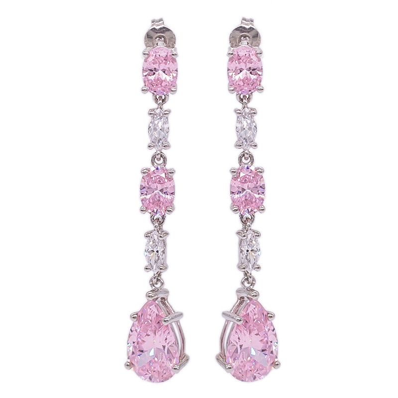 Jewelry Pre owned | Fancy Dangle Earrings | Pink Stone Earrings | 14k Gold  Earrings – Blingschlingers Jewelry