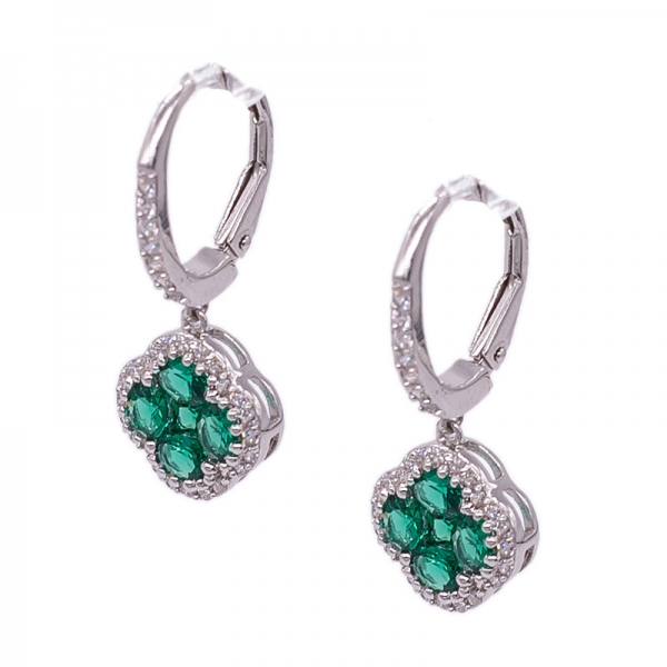 Clover Shape Jewelry Set in 925 Sterling Silver 