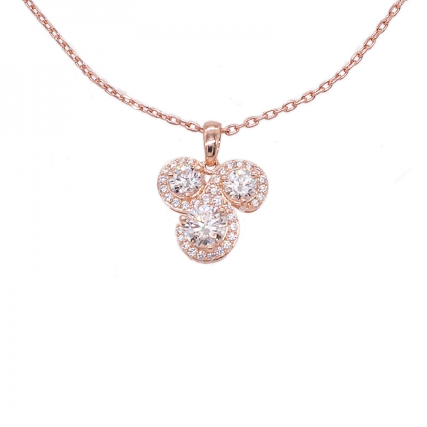 Special Jewelry Set with Morganite Peach CZ in 925 Silver 