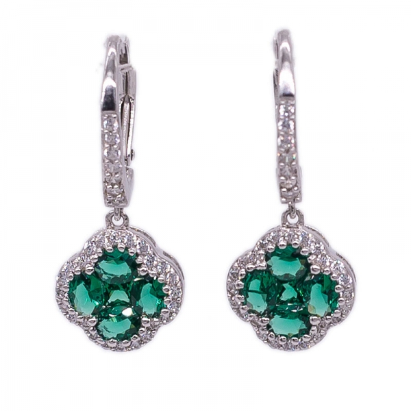 Clover Shape Jewelry Set in 925 Sterling Silver 