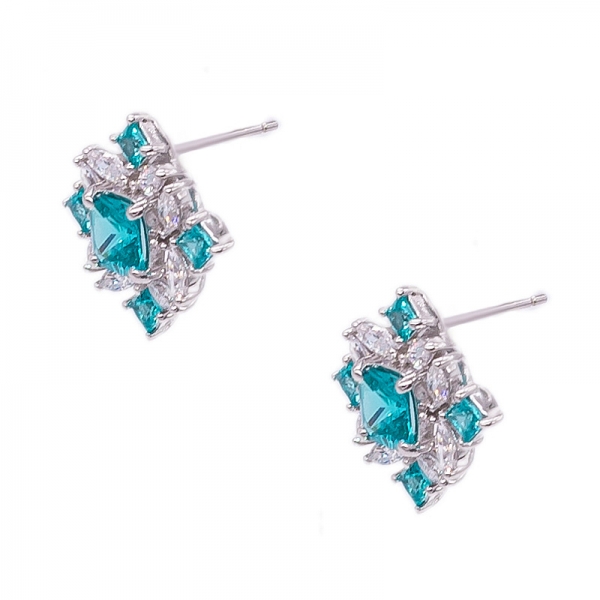 Brilliant Paraiba YAG Jewelry Set in 925 Silver 